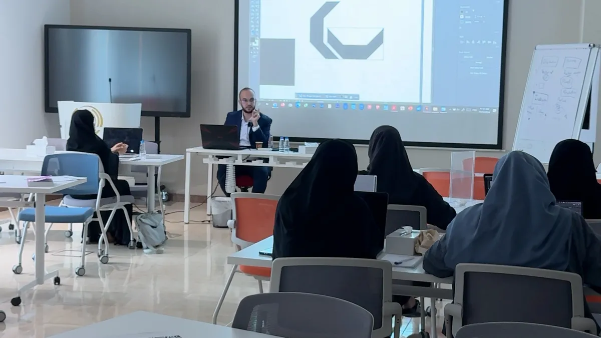 A design session in progress with government employees